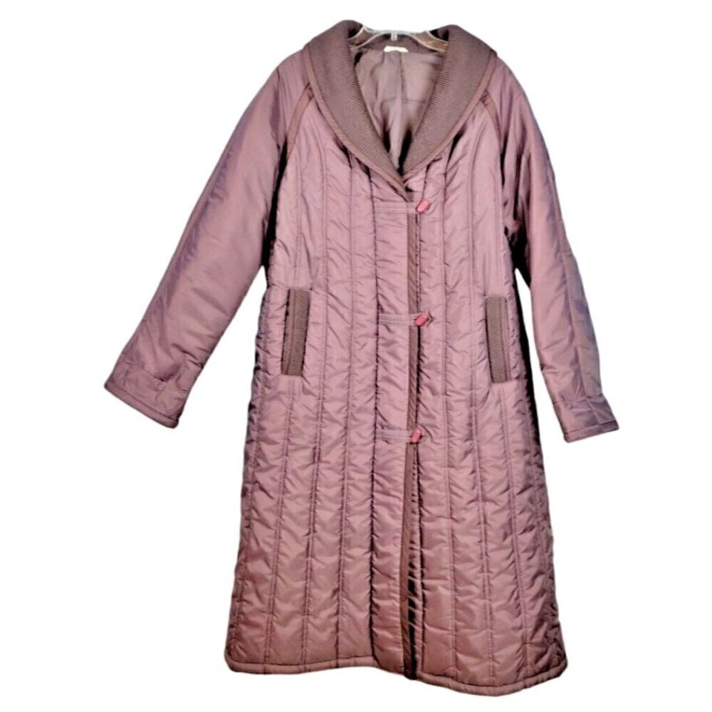 AURORA Womans Coat ORCHID PURPLE Long Parka LIGHTWEIGHT Quilt Down Puffer Jacket